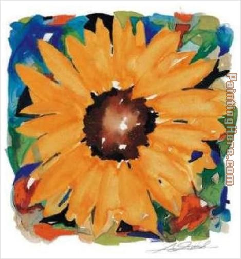 Giant Sunflower painting - Alfred Gockel Giant Sunflower art painting